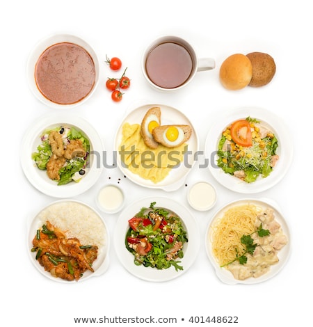 Foto stock: Buckwheat Over White Background