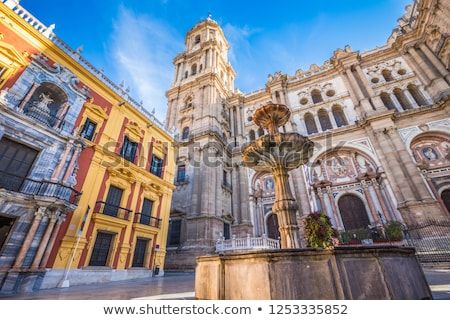 Stockfoto: Malaga Cathedral And Blue Sky