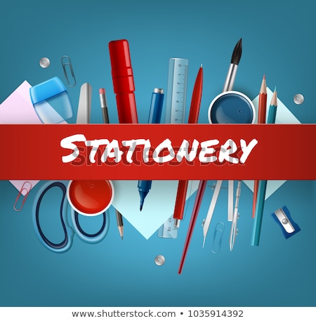 Stockfoto: School Stationery Supply Scissors Or Cutting Tool