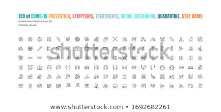 Сток-фото: Healthcare Spray Icon Vector Outline Illustration