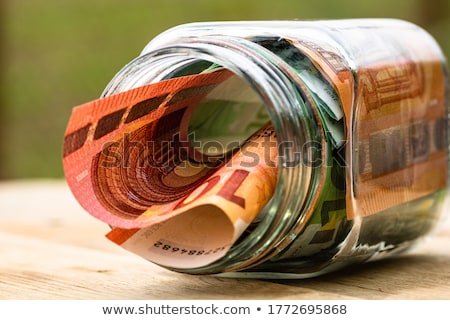 Сток-фото: Money In Glass