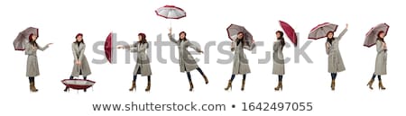 Montage Of Fashionable Woman With Umbrella Stock photo © Elnur