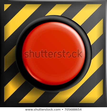 Сток-фото: Security Concept - The Red Alarm Button