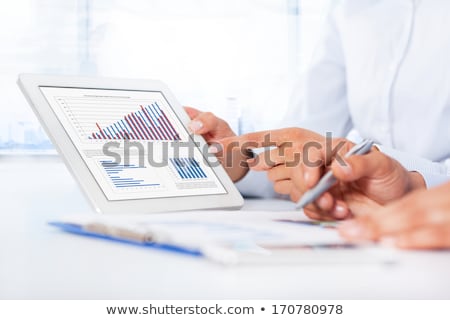 Stockfoto: Diagram On Touchpad