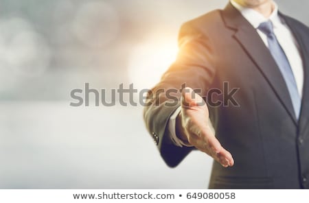 ストックフォト: いた手を持つビジネスマン