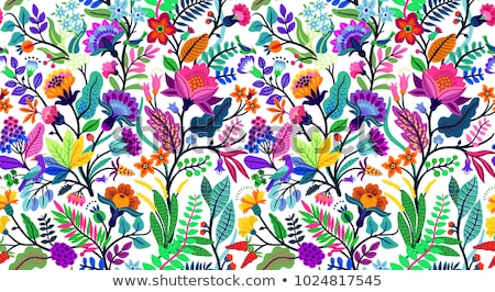 Stock photo: Colored Floral Background