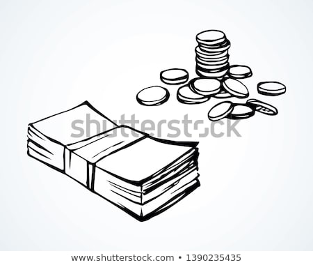 Stok fotoğraf: Pack Of Money - Big Pile Of Banknotes In Hand