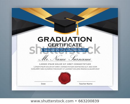 Stock photo: Certificate Of Graduation