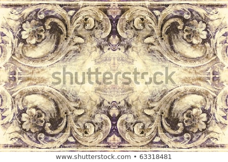 Foto d'archivio: Old Grunge Frames Victorian Style On The Abstract Background