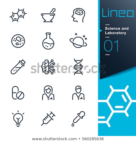 Stok fotoğraf: Chemistry Laboratory Experiment Discovery Bacteria Syringe