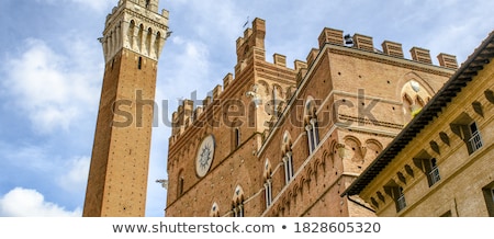 Foto stock: Beautiful Gothic Windows In Siena