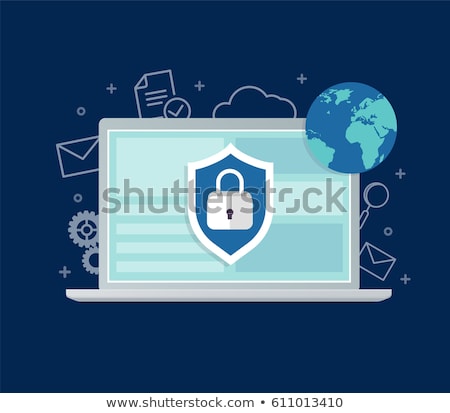 Zdjęcia stock: Secure Internet Lock - Internet Surfing Protection