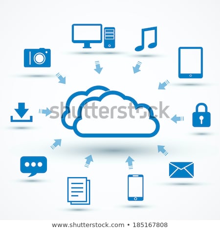 Cloud Computing Icon Conversion Foto stock © iunewind