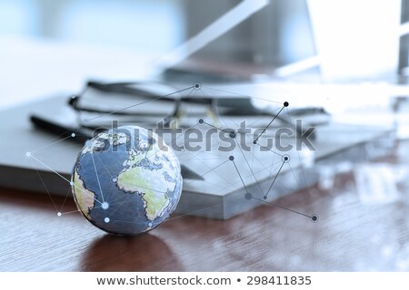 Stock photo: Globe Near Spectacles