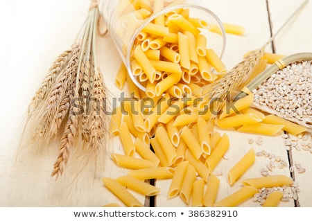 Organic Raw Italian Pasta And Durum Wheat Foto stock © keko64