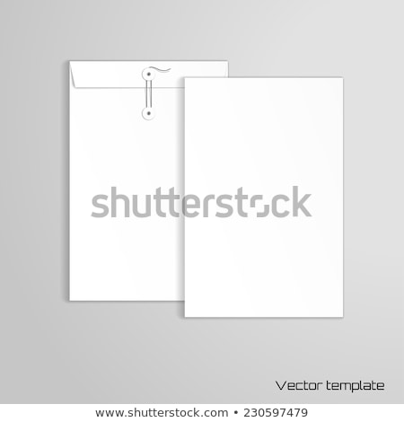 Stockfoto: Buttons With Envelopes And Papers