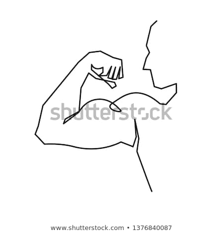 Stock photo: Shirtless Sportive Man Showing Muscles