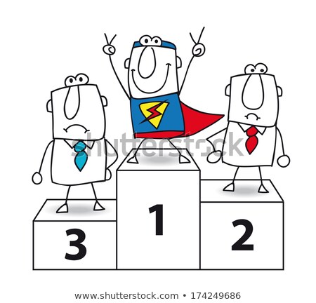 Stockfoto: Super Boss Sign Vector Successful Business Man Super Leader Superhero Open Shirt With Shield Badg
