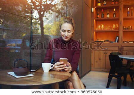 Foto stock: Businesswoman Using Cellular Telephone