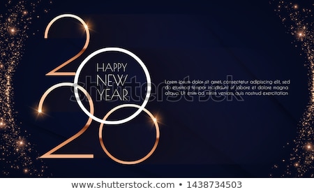 Stockfoto: New Year Party Celebration Poster Template Illustration With 3d 2018 Number Disco Ball And Firework