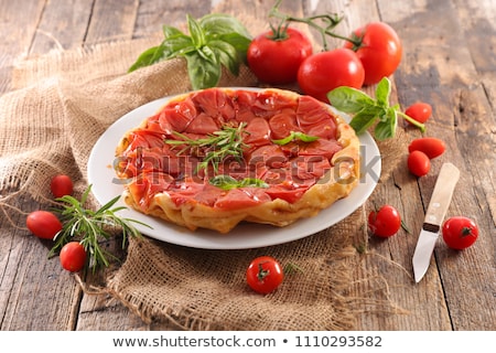 Stockfoto: Tomato Quiche Tatin