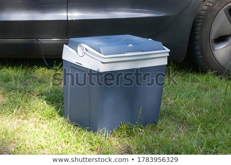 Stok fotoğraf: Cooling Box With Beer Bottles