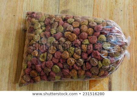 Stock fotó: Plastic Bag With Dry Food For Pet Isolated On White Background Canned Cat Food Products Of The Pet