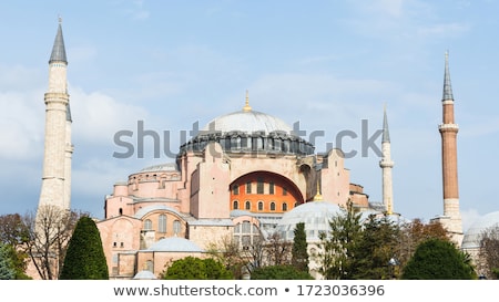 Stock photo: Hagia Sophia Domes And Minarets In The Old Town Of Istanbul Tur