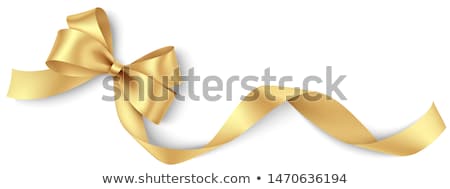 Stock photo: Gold Ribbon Curls