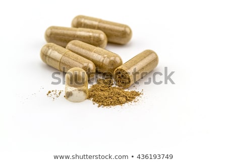 Stock fotó: Brown Pills Isolated