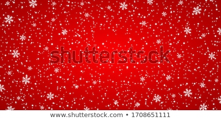 Foto stock: Light Red Snowflakes