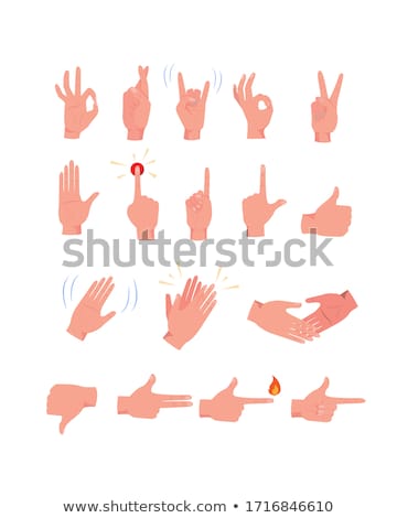 Сток-фото: Hand Sign Language Handshake Icon