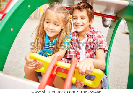 Сток-фото: Handsome Boy And Girl On Playground
