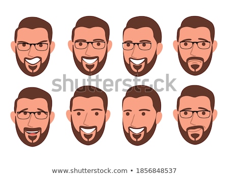Foto stock: Guy Winking Emoji Boy Happy Emotion Isolated Young Man Face