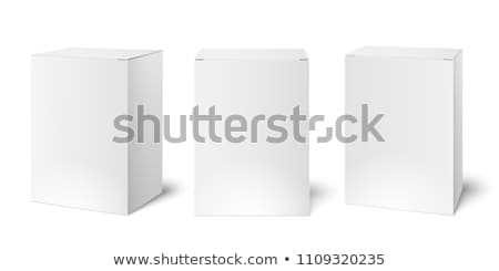 Foto stock: White Wrap Box Package
