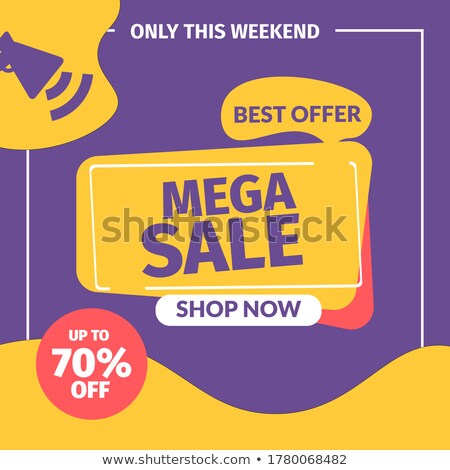 ストックフォト: Sale Only Tomorrow Discount Vector Illustration