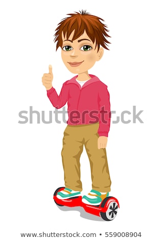 Stock photo: Boy Rides On Segway Personal Transporter Gyroboard