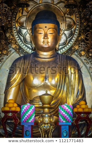 Foto stock: Golden Buddha In Chion In Temple Kyoto Japan