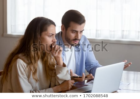 Zdjęcia stock: Person Looking At Rejected Loan Application