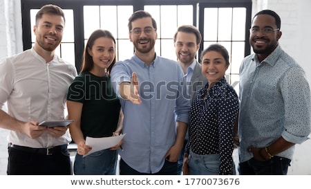 ストックフォト: Indian Businessman Stretching Hand For Handshake