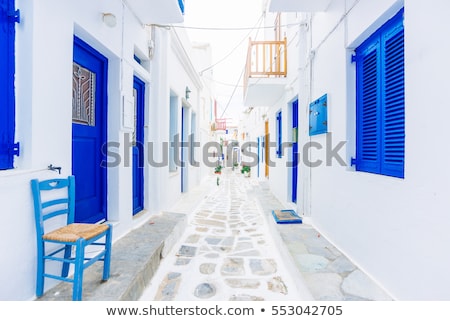 Foto stock: The Beautiful Greek Island Mykonos