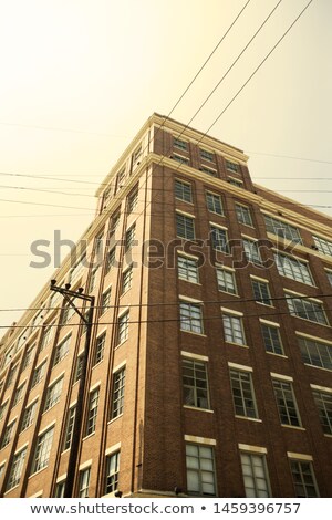 Foto stock: Facade Of Historic Skyscraper Downtown Los Angeles