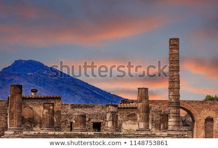 Foto stock: Ancient Ruins Of Pompeii