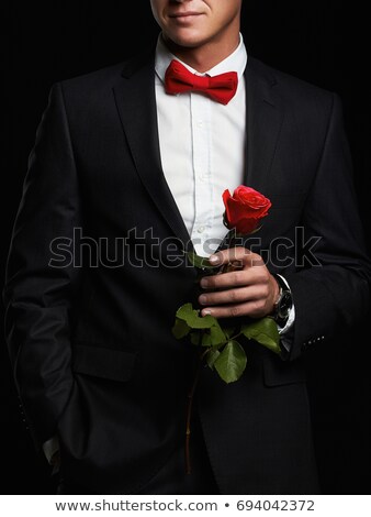 ストックフォト: Model Man With Roses