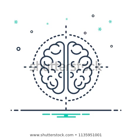 Stock fotó: Colored Icons For Neurosurgery