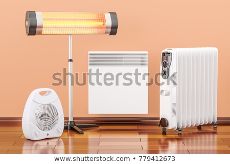 Stockfoto: Infrared Thermal Image Of Radiator Heater In House