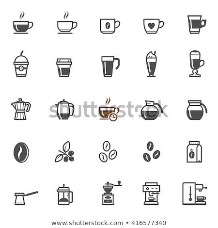 Foto stock: Brewing Cartoon Icons Set