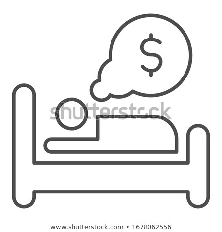 ストックフォト: Rest Of Money Vector Icon In Linear Outline Style