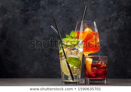 Zdjęcia stock: Three Classic Cocktail Glasses