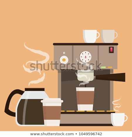 Stock photo: Coffee Machine For Shop Cafe Or Office Vector